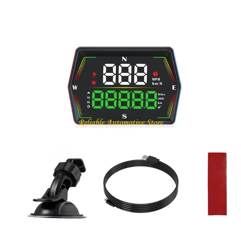

M68B Map Speed Display HUD Real Time Speed Monitor with Auto Brightness for Car