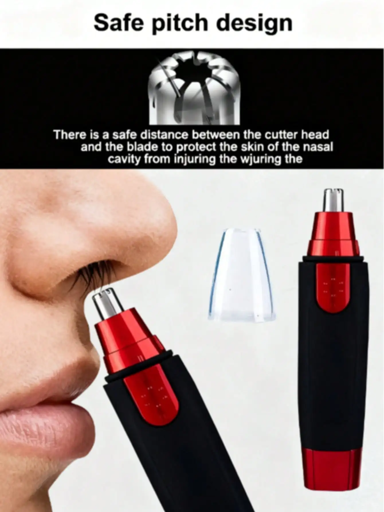 

2026lectric nose hair trimmer, professional painless nose and ear hair trimmer for men and women Battery（Batteries not included）