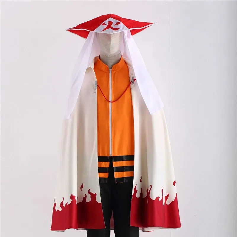 2025 New Anime Shippuden Uzumaki Hokage Bamboo Hat Fancy Party Performance Cap comic cosplay
