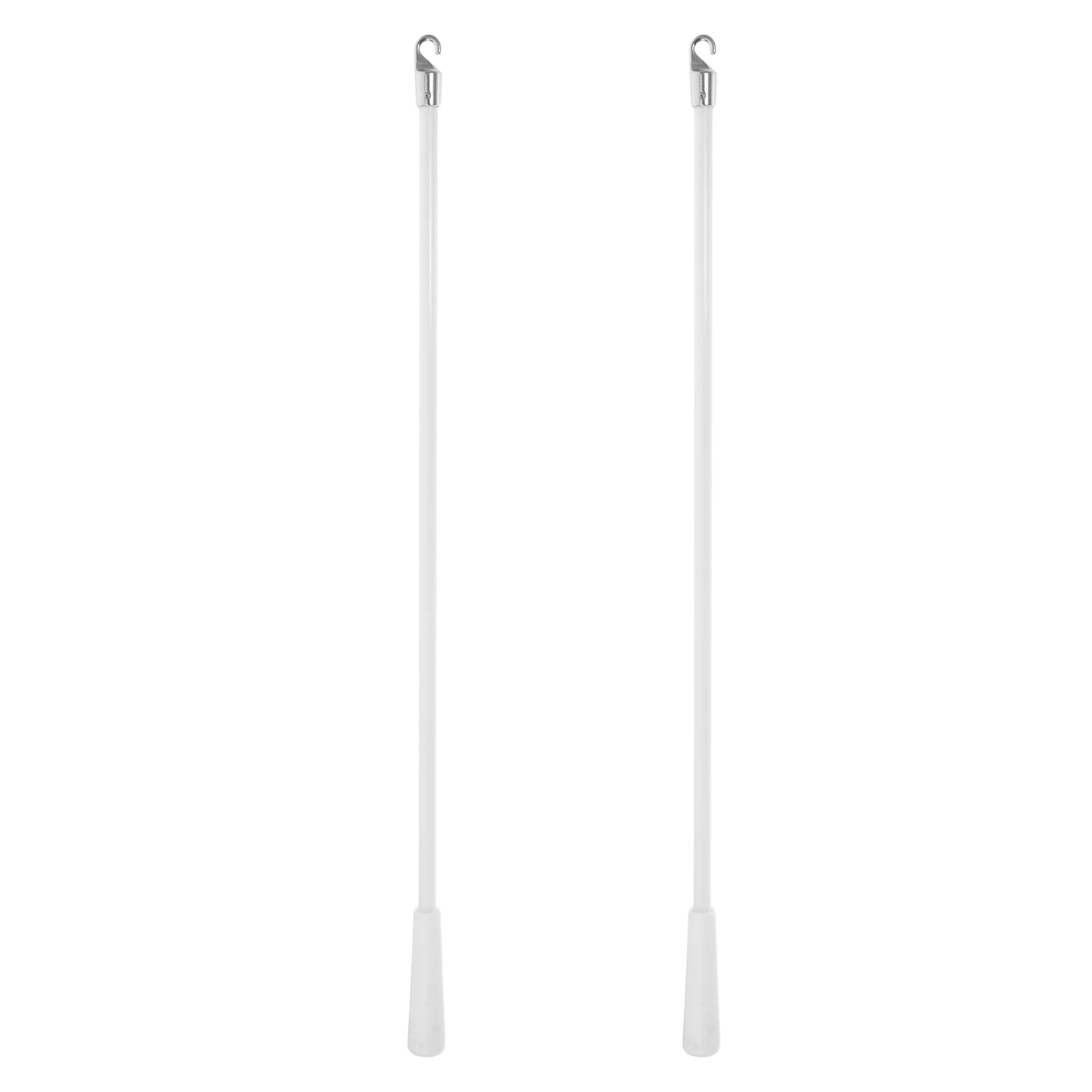 

2pcs Blind Wand Durable Plastic Fiberglass Alloy Easy Installation Suitable Blinds Curtains Pull Opener Stick Window Decor