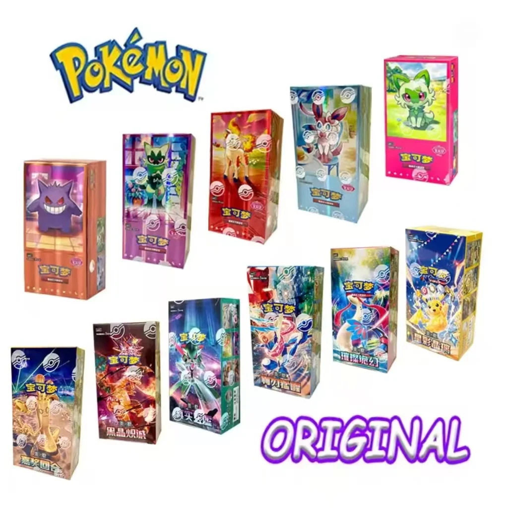 new-original-pokemon-tcg-stellar-glass-170-charizard-gengar-simplified-chinese-collectible-battle-cards-hobby-collection