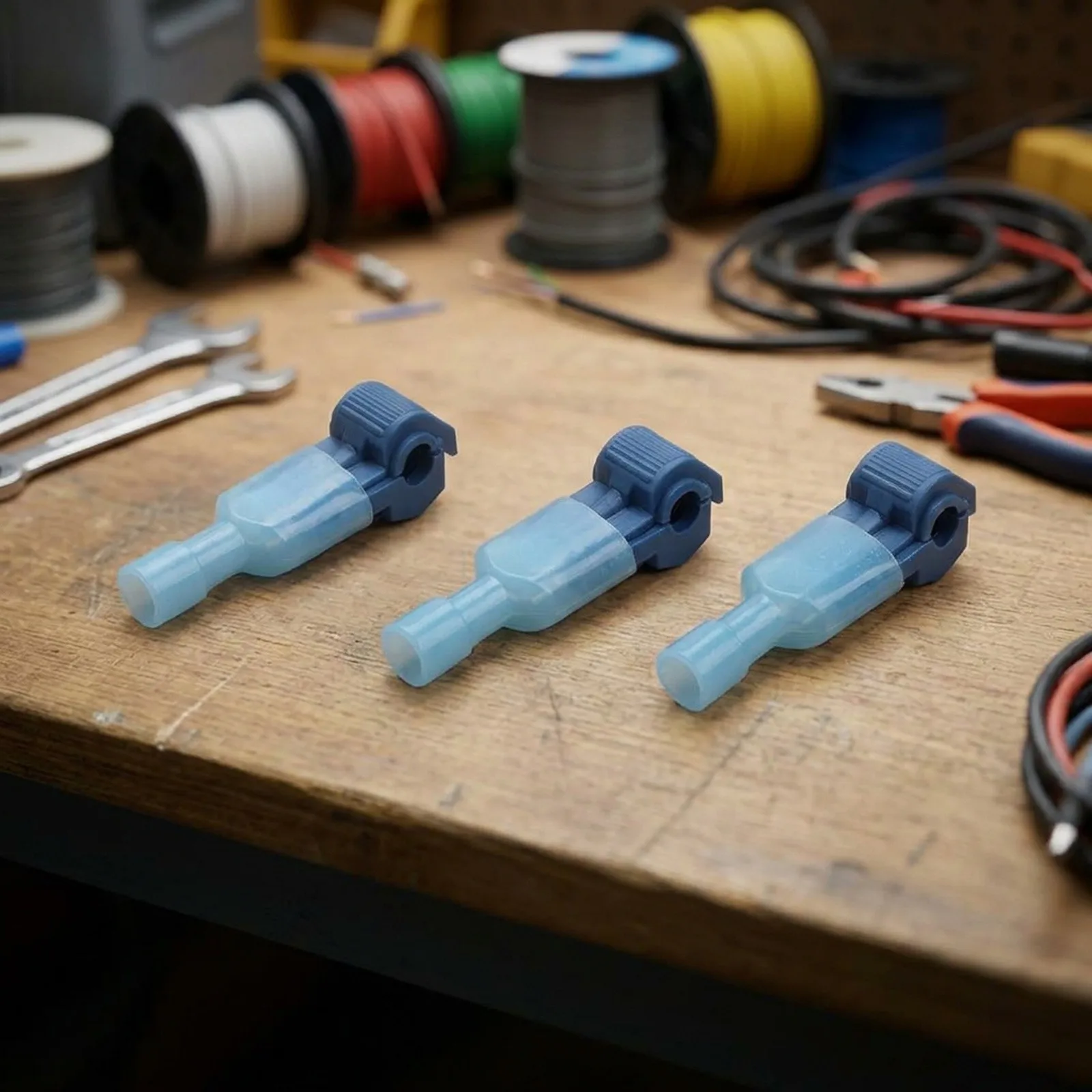 40 Pieces Electrical Wire Connectors Quick Splice Crimp Terminals for 16 14AWG Wire Wire Tapping and Electrical Testing