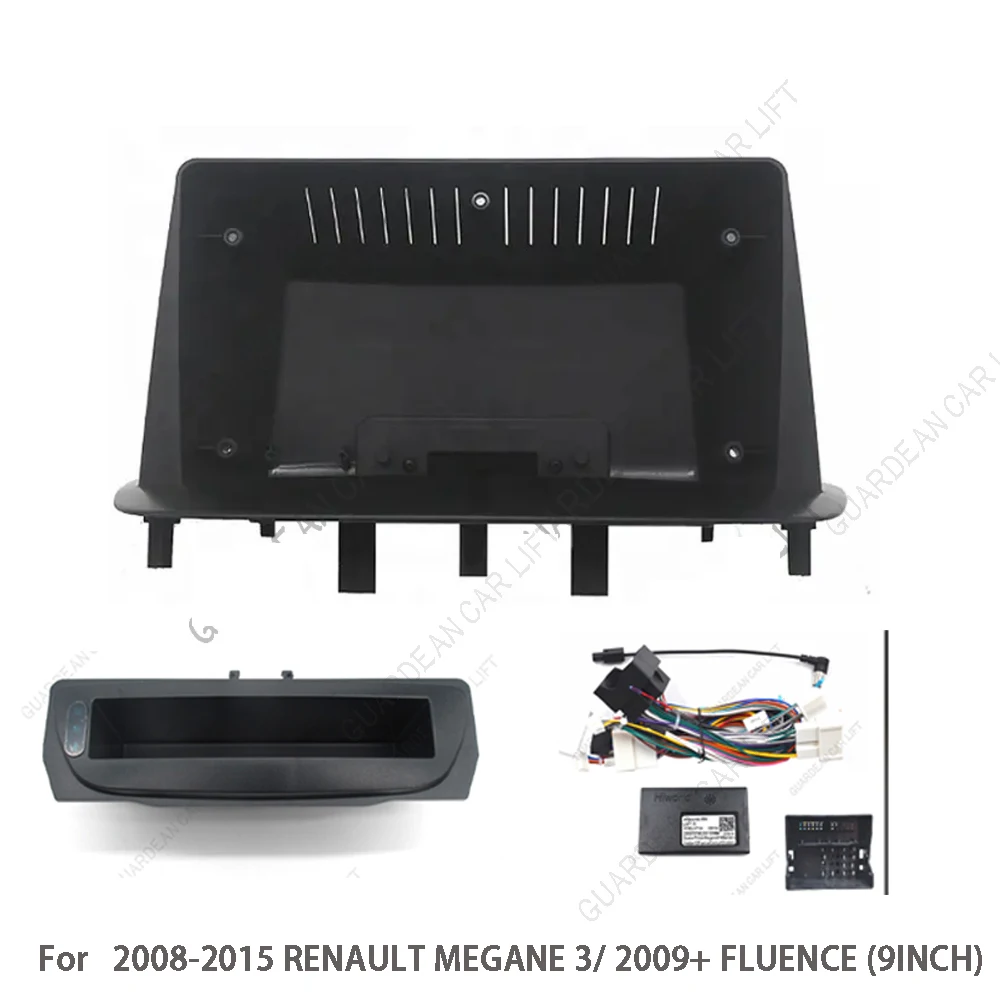 

9Inch Android Car Radio Fascias For 2008-2015 RENAULT MEGANE 3/ 2009+ FLUENCE Stereo Player 2DIN Head Unit Dash Frame Panel Trim