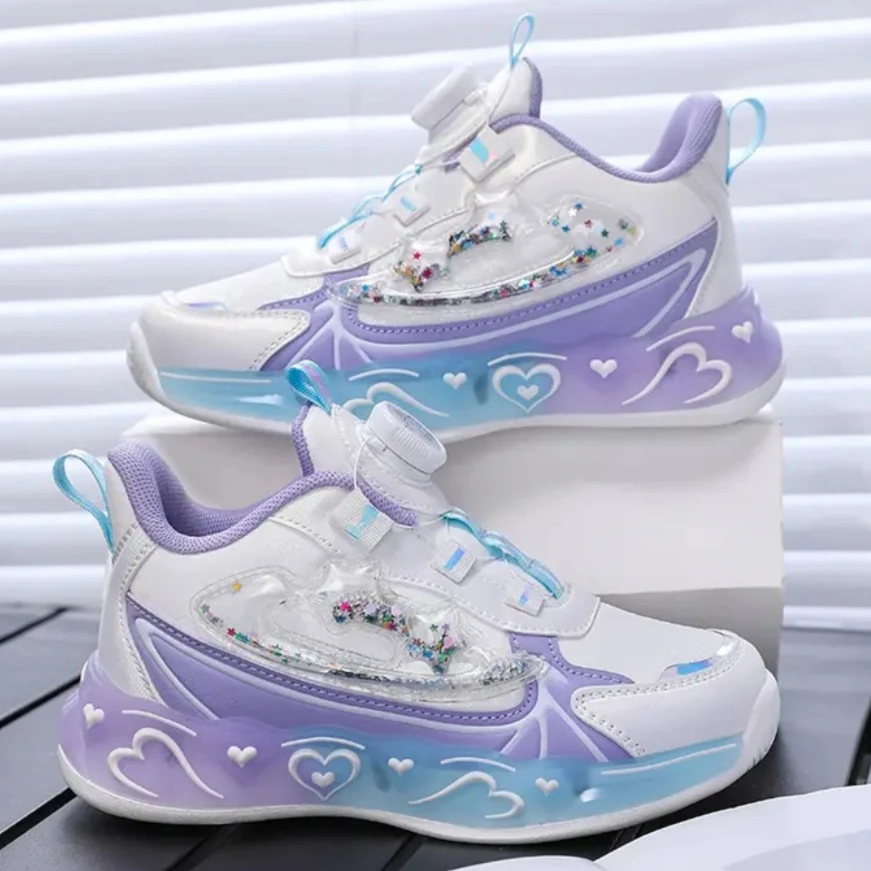 

Boys' And Girls' Sports Shoes Casual School Shoes Breathable Lightweight Anti-slip Rubber Outsole Cartoon Pattern Running Shoes