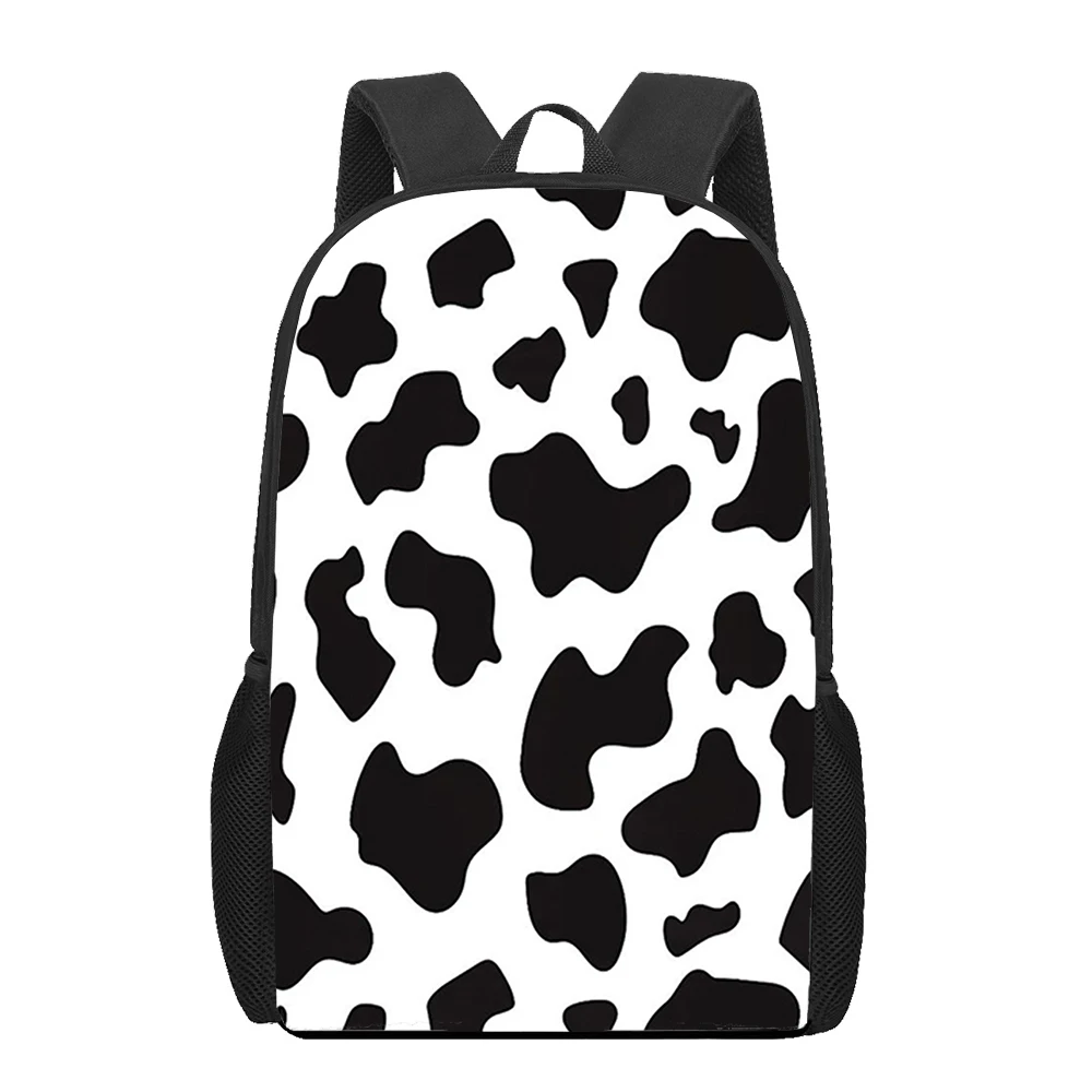 

Cow Print Black White 3D Print Book Bag Boys Girls School Backpack Kids Puppy Mochilas Escolares Infantis Children School Bags