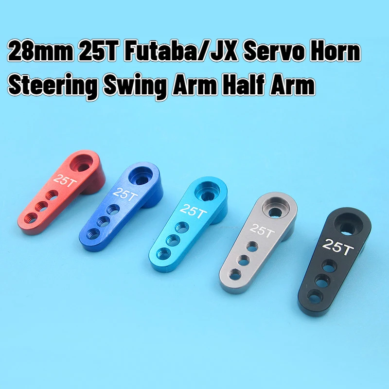 28Mm 25T Servohoorn Stuurarm Aluminium Halve Arm Voor 1/10 Model Auto/Boot Futaba/Jx Ace Hsp Hpi Wltoys Axiaal