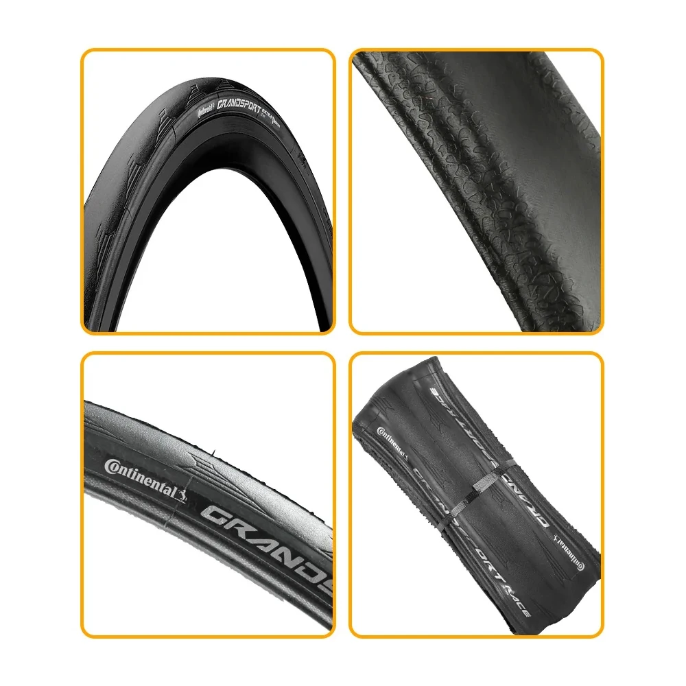 Continental Road Bike Tire ULTRA Sport III & GRAND Sport Race 700×25C 700x28C Gravel Tire 3/180 TPI Pure Grip Compound