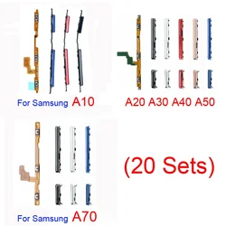 20 Sets For Samsung Galaxy A10 A20 A30 A40 A50 A60 A70 A01 A11 A51 A10S A20S Phone Power Volume Button Flex Cable