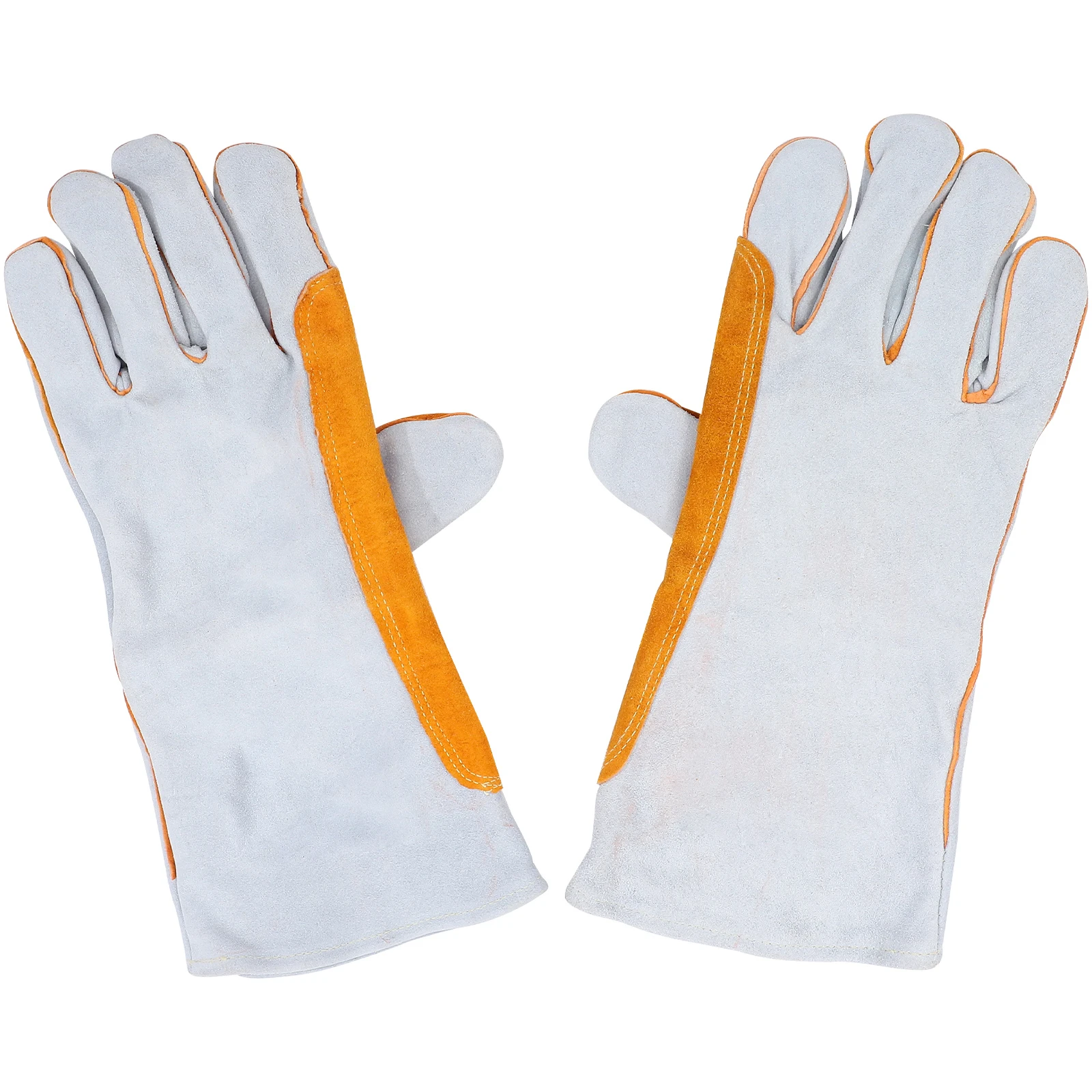 

Cowhide Welding Heat Resistant for Men Thickened Fireproof Sparks Protection Durable Cow Work Gloves Mig Welders