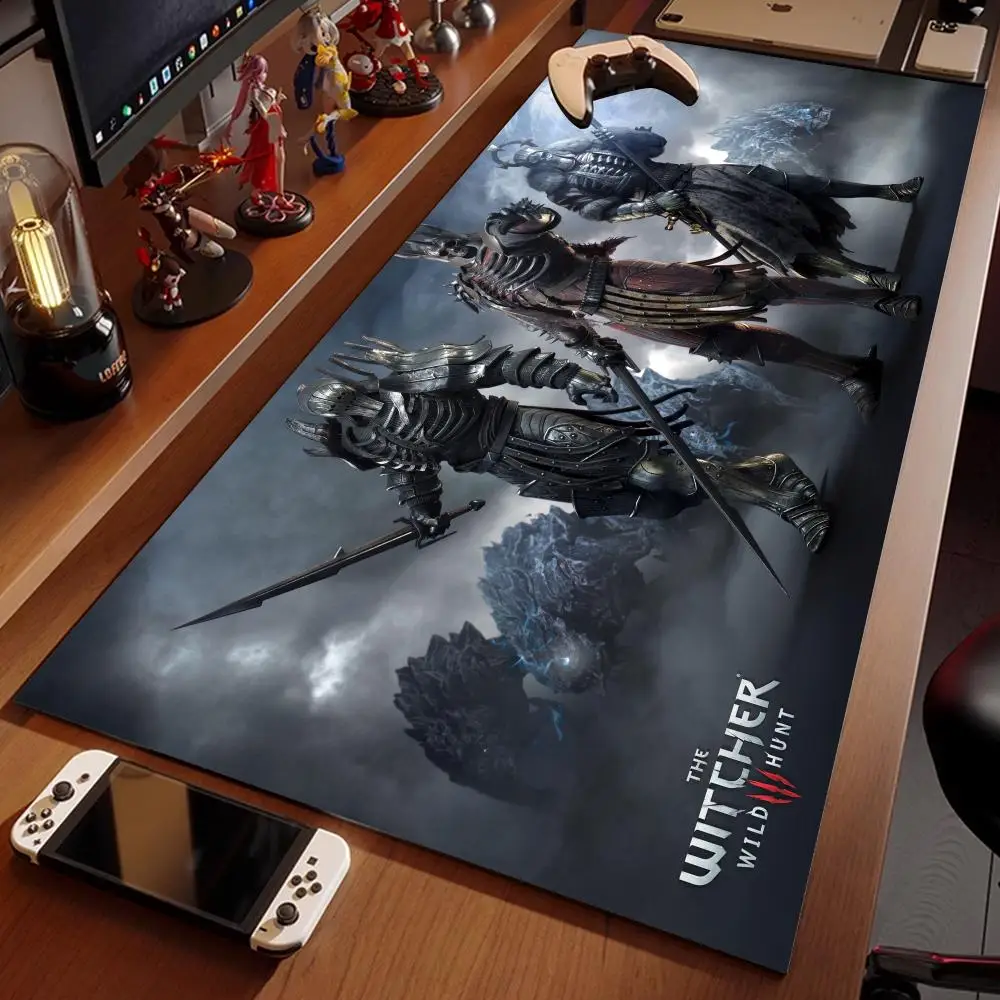 T_the W_witcher 3  Mouse Pad 1200x600 Rubber Mouse Pad Mouse Pad Hentai 4mm Super Big Large Edge High-end E-sports Mouse Pad