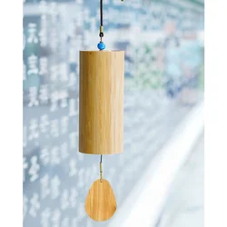 Pure Handmade Antique Bamboo Wind Chimes Outdoor Atmosphere Ancient Style Hand Cranked Bamboo Tube Various Chord Wind Chimes