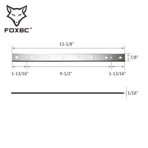 Imagen 2 del producto FOXBC Reemplazo de cuchillos cepilladores HSS de 333 mm para DeWalt DW735 DW735X, cuchillas cepilladoras de 13 pulgadas DW7352 para corte de madera