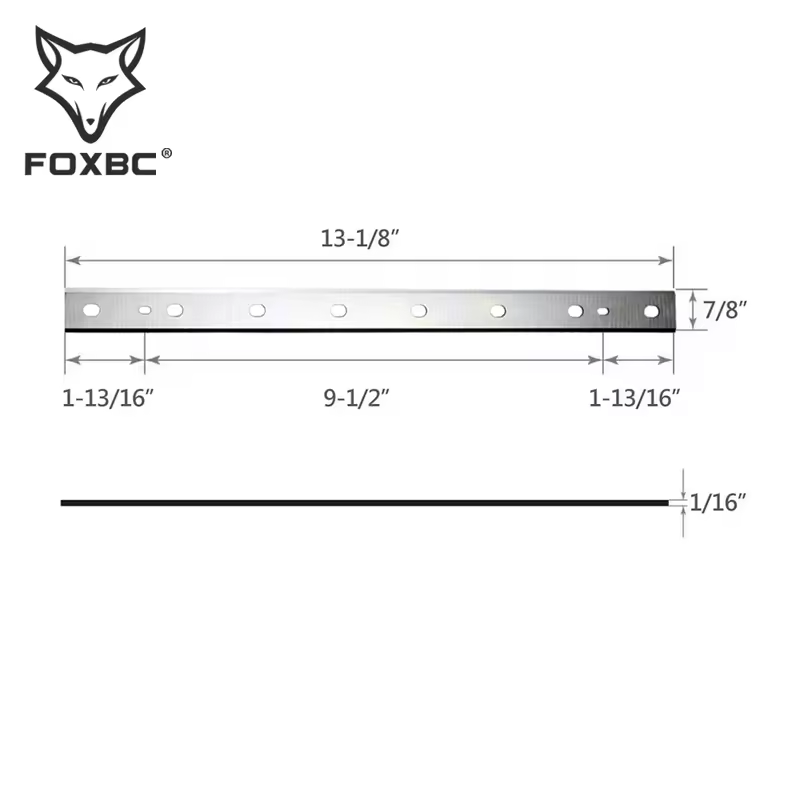 FOXBC 333 mm HSS Planer Knives Replacement for DeWalt DW735 DW735X, 13 inch Planer Blades DW7352 for Wood Cutting - Image 2