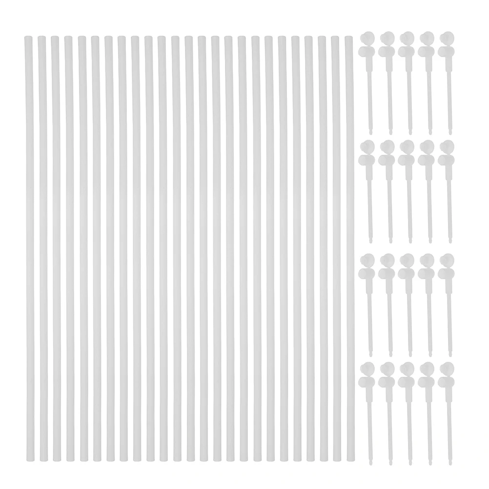 

40 Sets Handmade Windmill Accessories Garden Replacement Parts Crafts Pinwheel Bars Component Poles