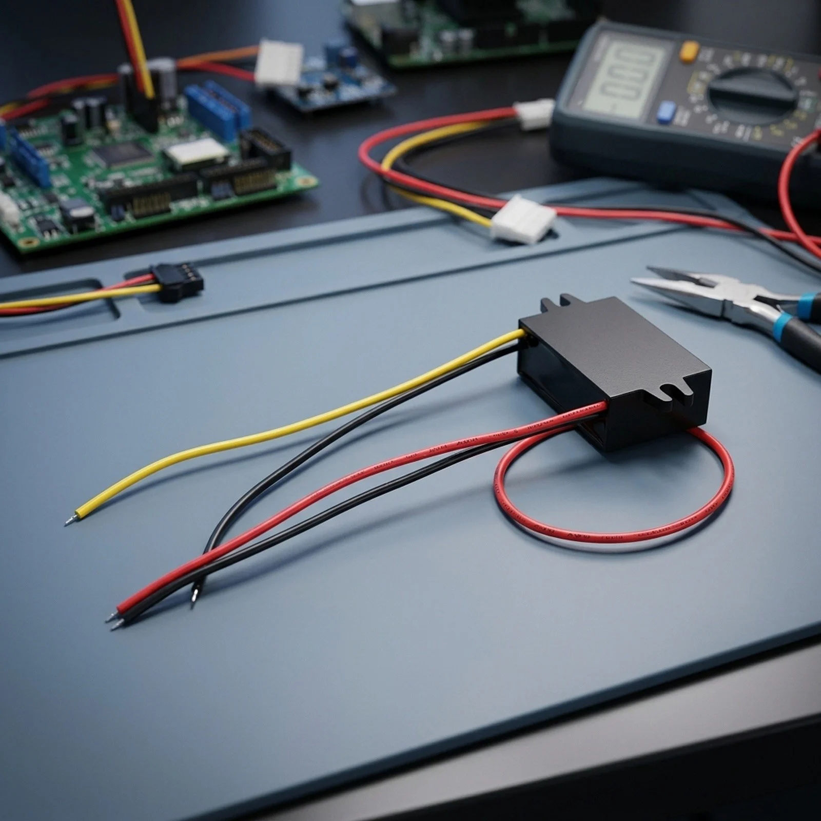 Energy Converter Wide Input Converter Black Step-Down Voltage Regulator Over-Temperature Protection Reverse Polarity Protection
