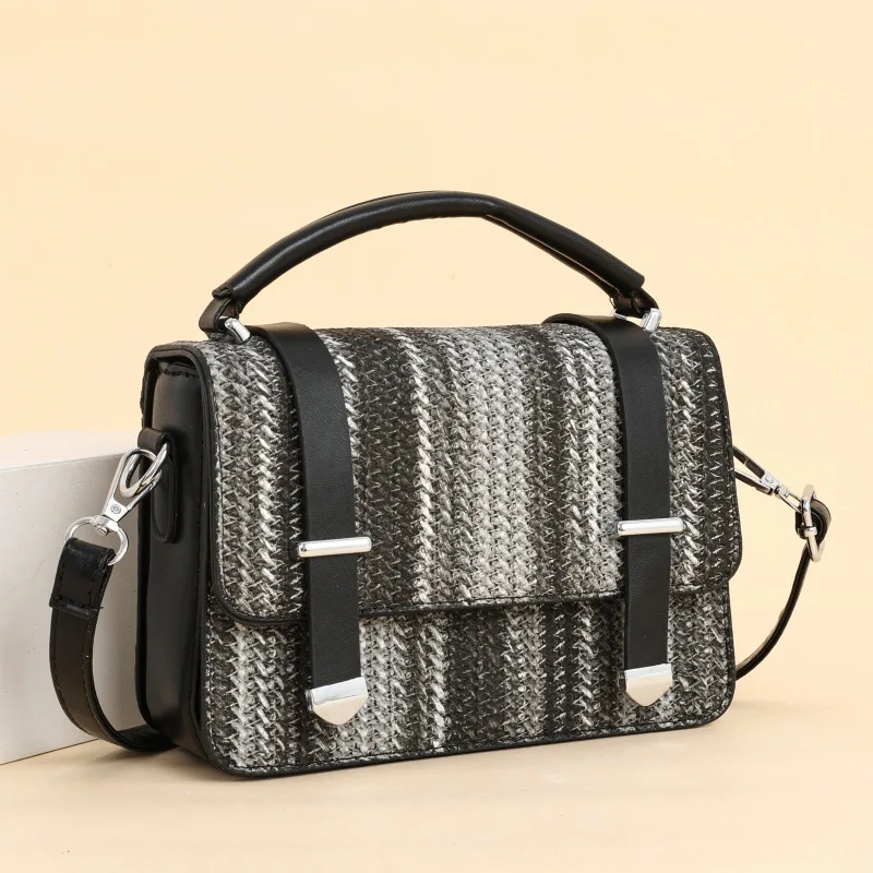 

Лето 2022, сумка с цветными блоками, роскошный женский кошелек на плечо, шикарная сумка через плечо, универсальная сумка «день-ночь», модная сумка с верхней ручкой ​