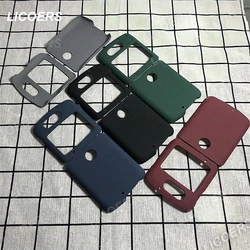 for Motorola Moto Razr 60 50 2023 40 Ultra 2022 Razr3 5G Case Sand Matte Hard PC Full Protect Antislip Cover Folding Flip Shell