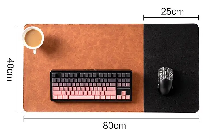 3in1 Large Mouse Pad Double Sided Leather Cork Waterproof Gaming Office Desk Mat Non Slip Computer Desk Pad Accessories Mousepad