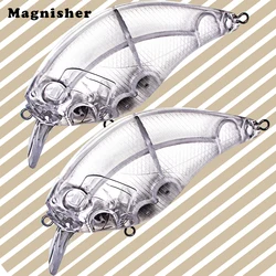 Magnisher 5pcs/lot  Unpainted Crankbait Wobblers Large Size Hard Bait 11.5cm 42.5g Floating Pike Bass Lures Blanks of DIY