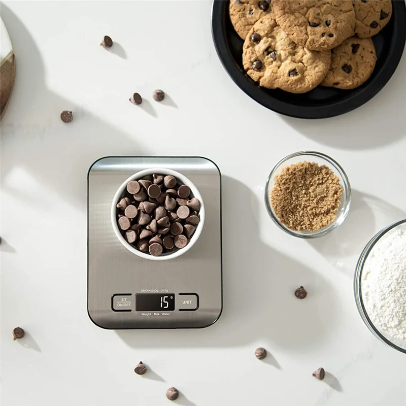 Balança Digital Food Kitchen, Peso em Gramas e Onças para Assar e Cozinhar, Pesagem Precisão