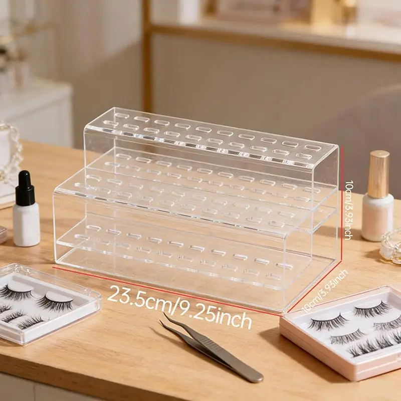 Multi-Holes Tweezers Storage Box Professional Eyelash Extensions Tweezers Holder High Quality Makeup Tools Organizer