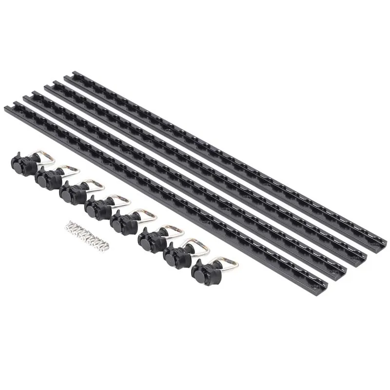 Exterior Car Accessories For Land Rover Defender 110 2004-2018 Aluminum Alloy Black Car Rear Side Windows Lower L-Track