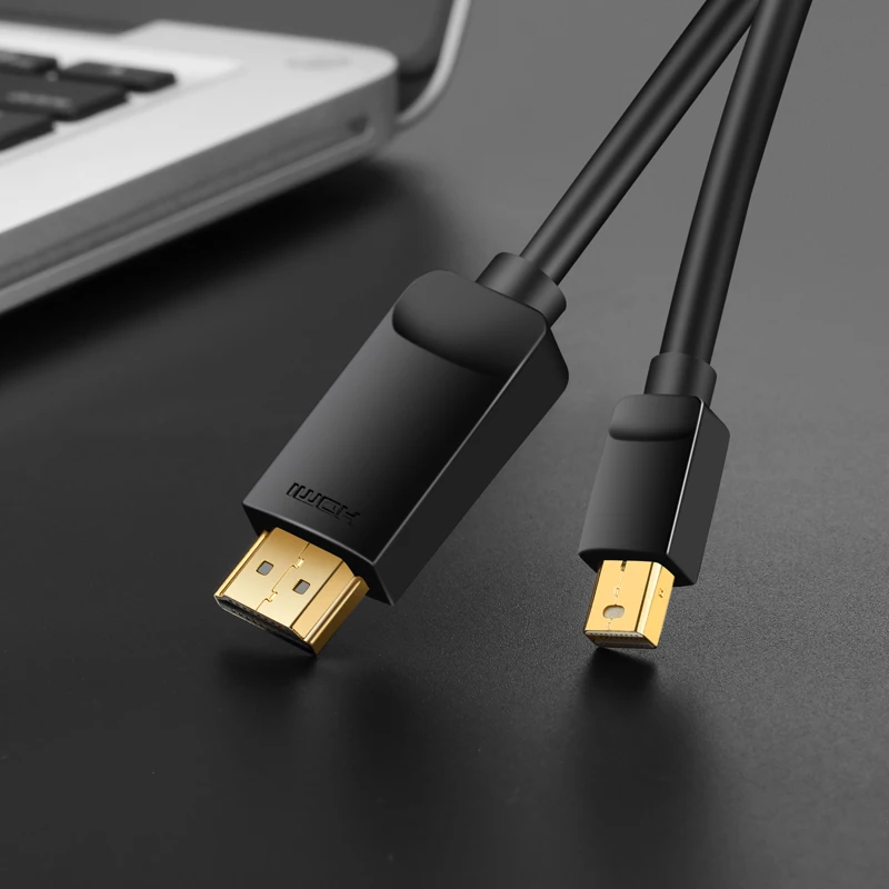 Vention Thunderbolt Mini DP to HDMI Cable Mini Displayport to HDMI Cable Computer TV Adapter for PC Macbook HDTV Projector 1080P