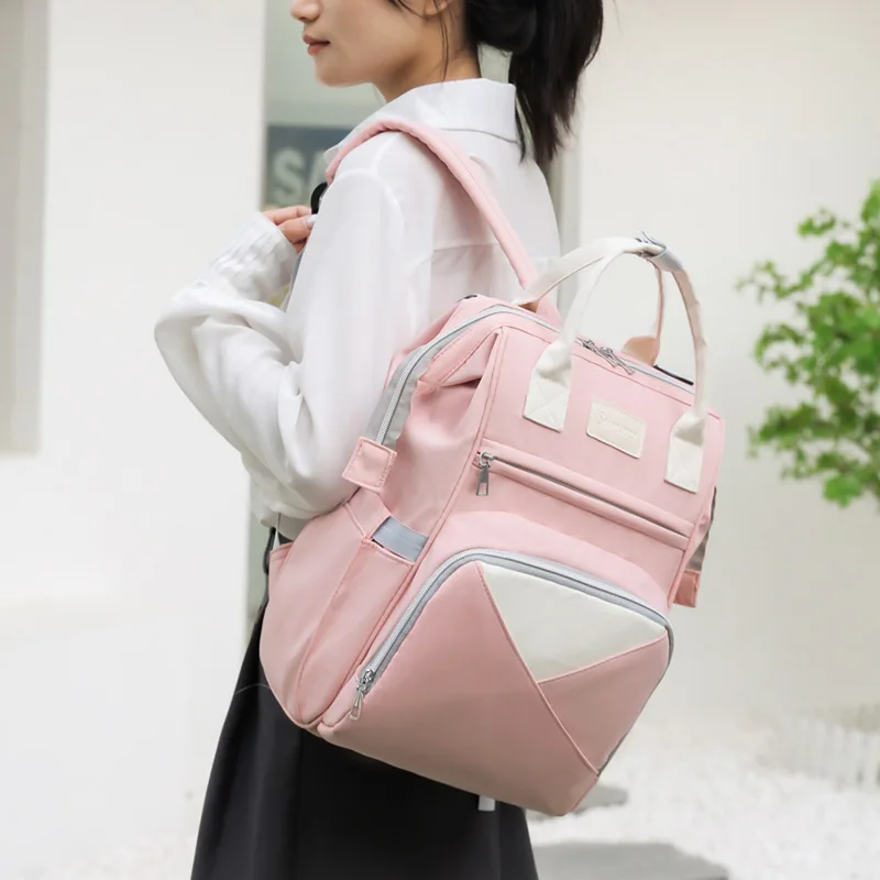 Mochila multifuncional de nailon para madre e hijo, de gran capacidad bolso de viaje, mochila de moda, novedad de verano