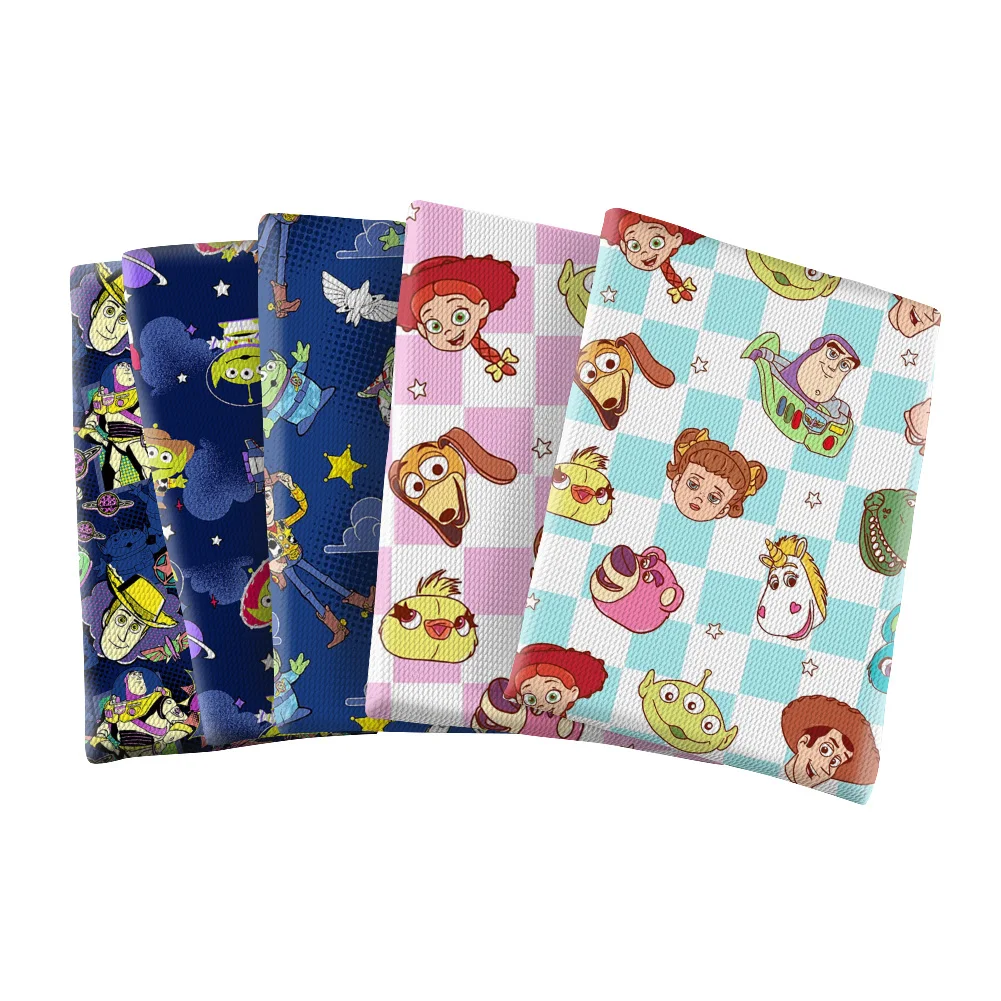 

Cartoon Toy Story 50X145cm Disney Printed Pattern Printed Twill Bubble Polyester Fabric for Patchwork Quilting Fabrics