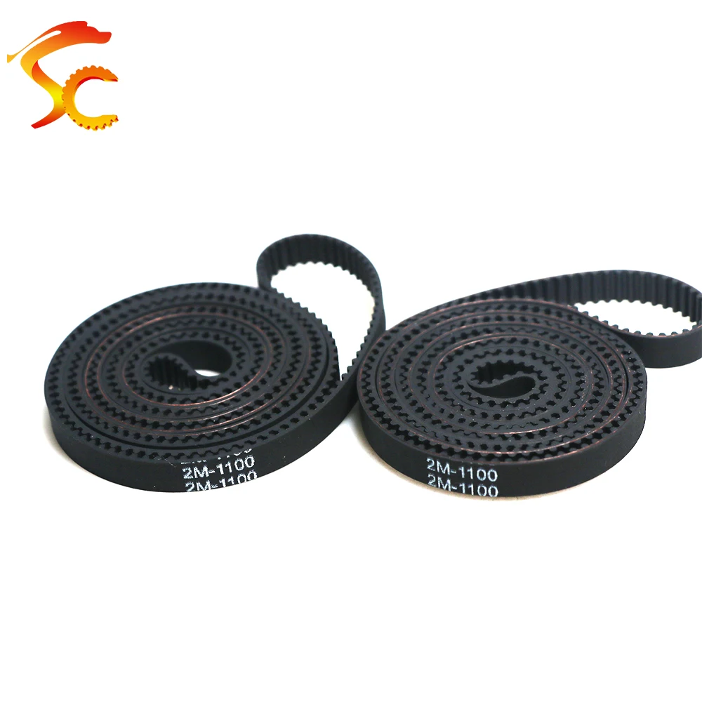 2M GT2 حلقة مغلقة المطاط 2GT مؤقت اشتعال 2GT-1100/1110/1136/1150/1180/1190 عرض 6/9/10/12/15/17 مللي متر #4