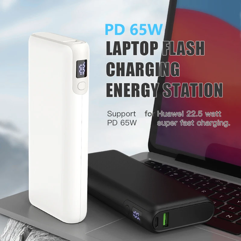 Power Bank 19200mAh PD 65W Two-Way Fast Charging Powerbank for iPhone 16 15 Samsung S24 Huawei Xiaomi Laptop Notebook Powerbank