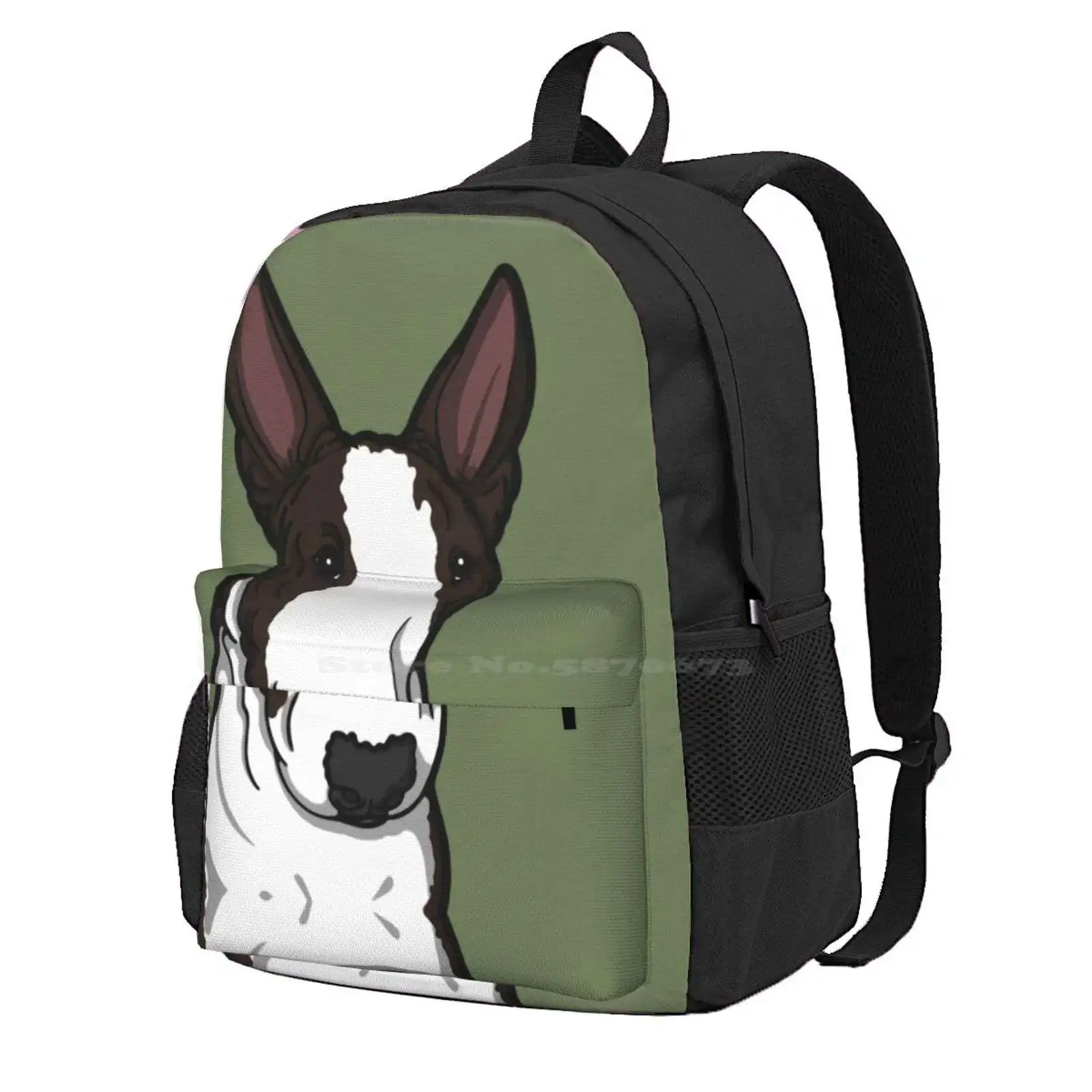 Frank The English Bull Terrier Hot Sale Schoolbag Backpack Fashion Bags Frank English Ebt Bullies Bully Cute Pets Portraits