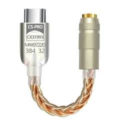 USB C DAC 32bit 384KHz USB C to 3.5mm Adapter with CX31993 MAX97220 Chip USB C Headphone Adapter 3.5mm DAC Adapter
