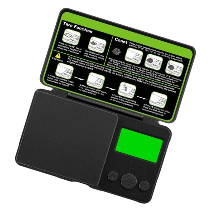 

Y1AD Mini Digital Grams Scale 0.01g Sensitivity High Capacity 200g/500g/1000g Delicate Design for Valuable Metals