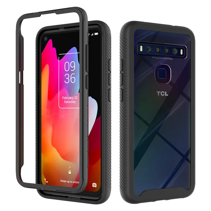 

Clear Case For TCL 10L T770H T770B Shockproof Transparent Hard Cover Phone Case Soft Silicone TPU Bumper for TCL 10L T770H T770B