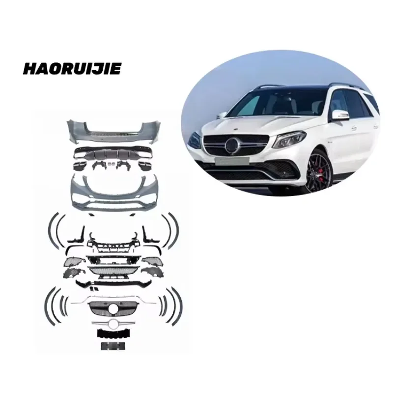 

BR Car Tuning Accessory for 15-19 W166 GLE Class Upgrade to GLE63 Modification Kit Car Bumper Body Kit