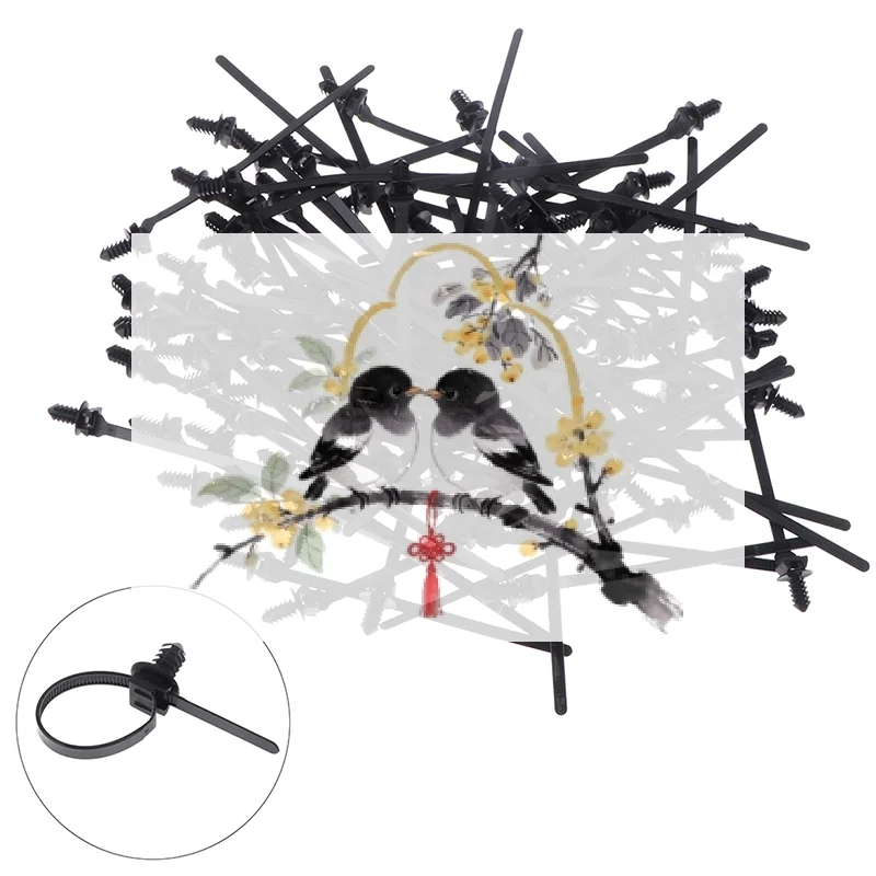 Removable Threaded M6 M8 M10 Hole Nylon Plastic Vehicle Motocycle Cable Tie Car Harness Retainer Clip Push Mount Auto Fasteners