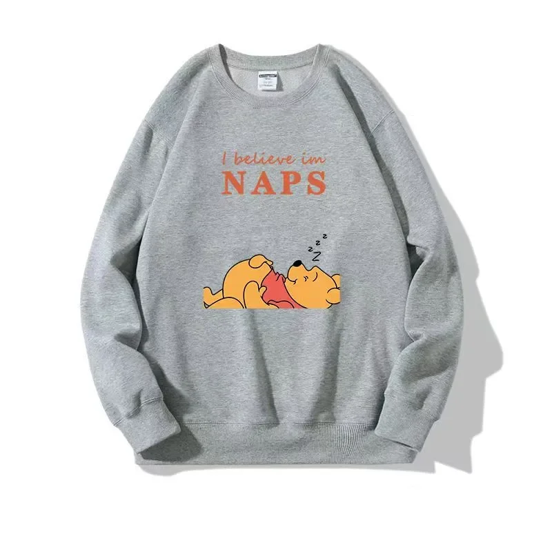 Winnie The Pooh Crew Neck Sweatshirt Disney New Loose Cartoon Animation Sweatshirt Cute Coat Top