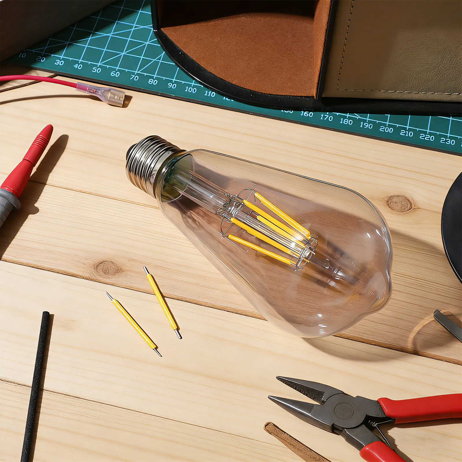 

50 шт. Жесткие светодиодные нити для замены, 2700K, теплый свет, для ретро-светильников, ремонт ламп, запчасти, диоды