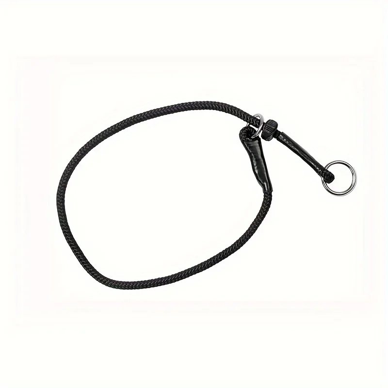 Hundetrainingssleine aus Polyesterfaser mit verstellbarem Schlupfhalsband – langlebige Choke-Schlaufe für Verhaltungstraining, nicht-asphiexierende Co – Detail 3