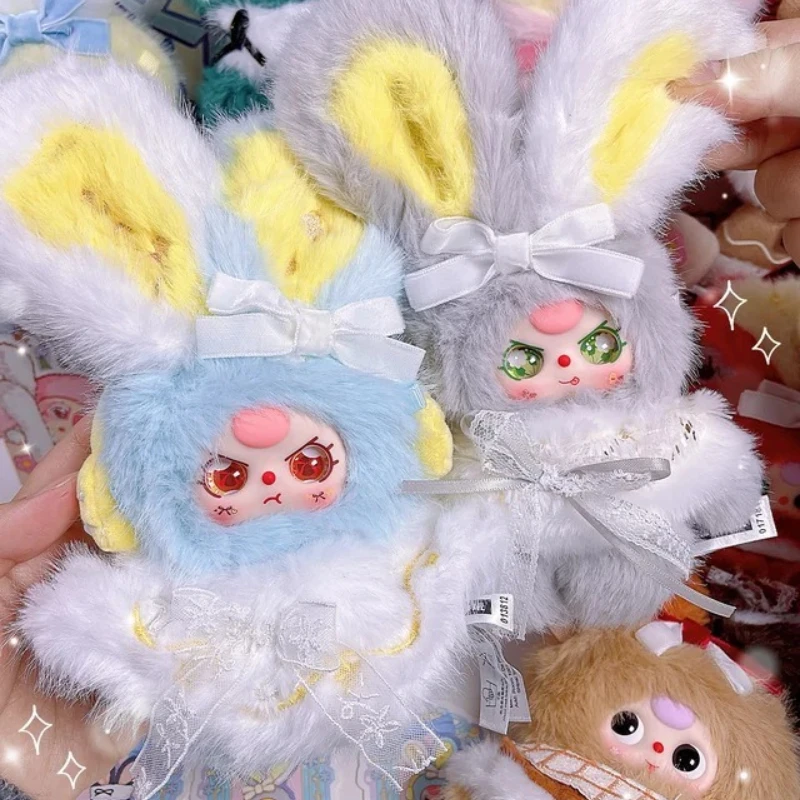 

Baby Three Winter Series Blind Box Cute Rabbit Anime Figure Toys Mystery Box Surprise Bag Pendant Vinyl Face Doll Keychains Gift