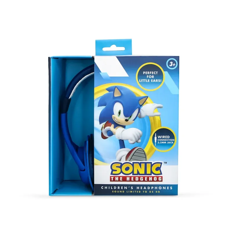 Auriculares OTL Technologies PAW846 con cable limitador de volumen y micrófono azul y blanco - Imagen 3