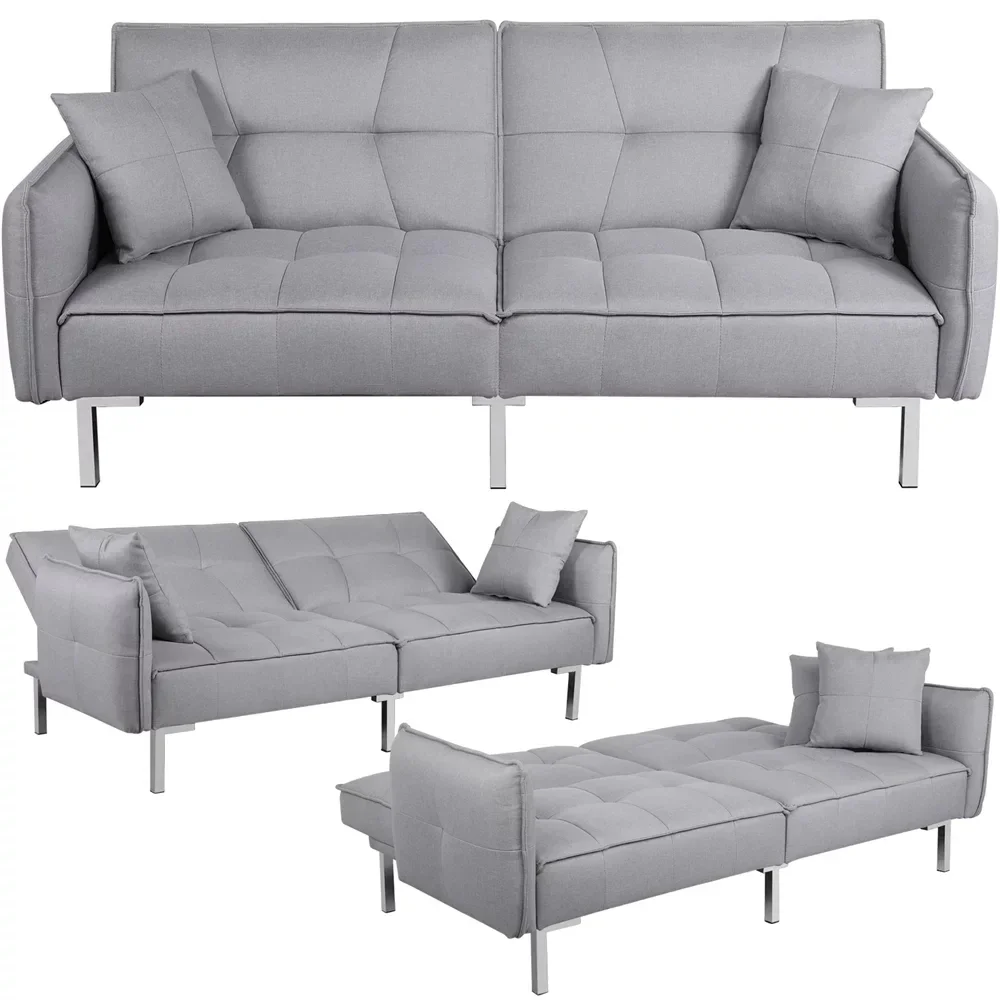 Small office sofa bed, adjustable back, dual-purpose sofa, modern simple fashion and affordable