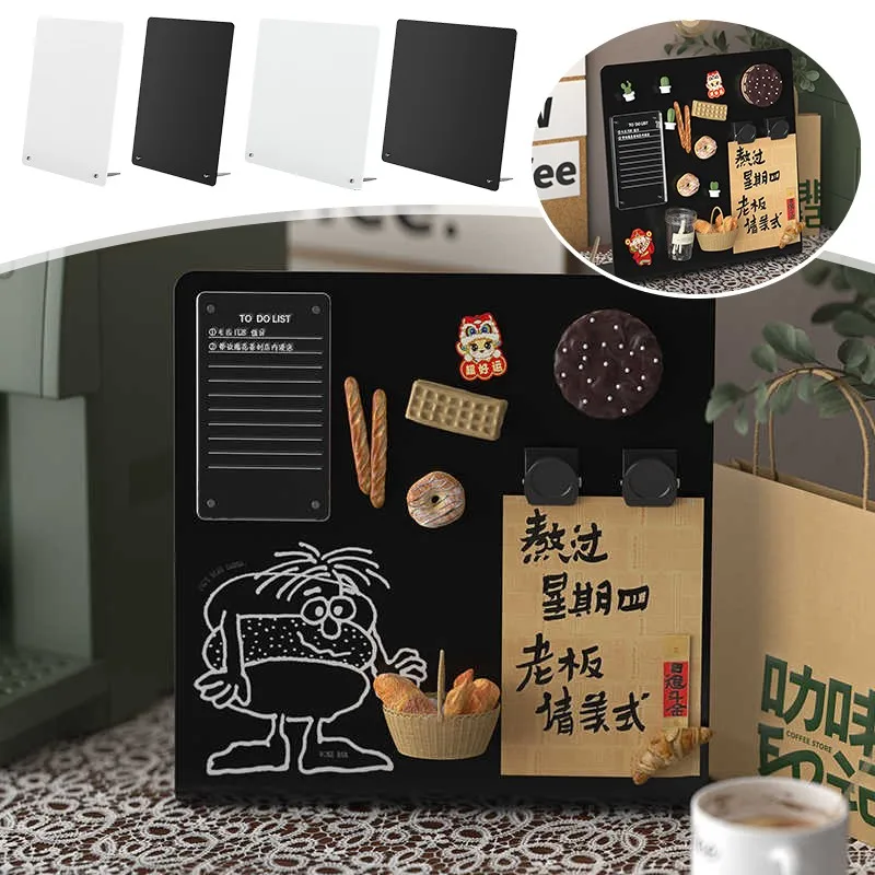 1PC Mini Lavagna Segni Tavolo Lavagna Menu Lavagna Display Decor Segni alimentari Coffee Shop Decorazione lavagna