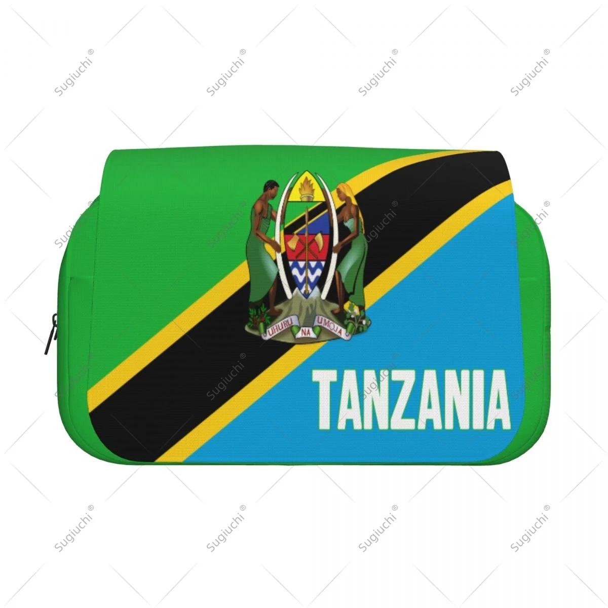 Pencil Case Scissors Bags 3D Tanzania Flag Double-layer Oxford Cloth Stationery Storage Pen Box Case