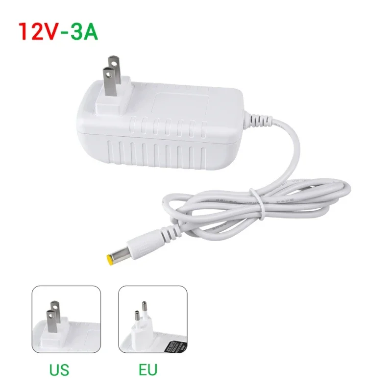 1A/2A/3A EU/US DC 12V przełącznik zasilacz transformator AC 100-240V konwerter zasilania do taśm LED CCTV