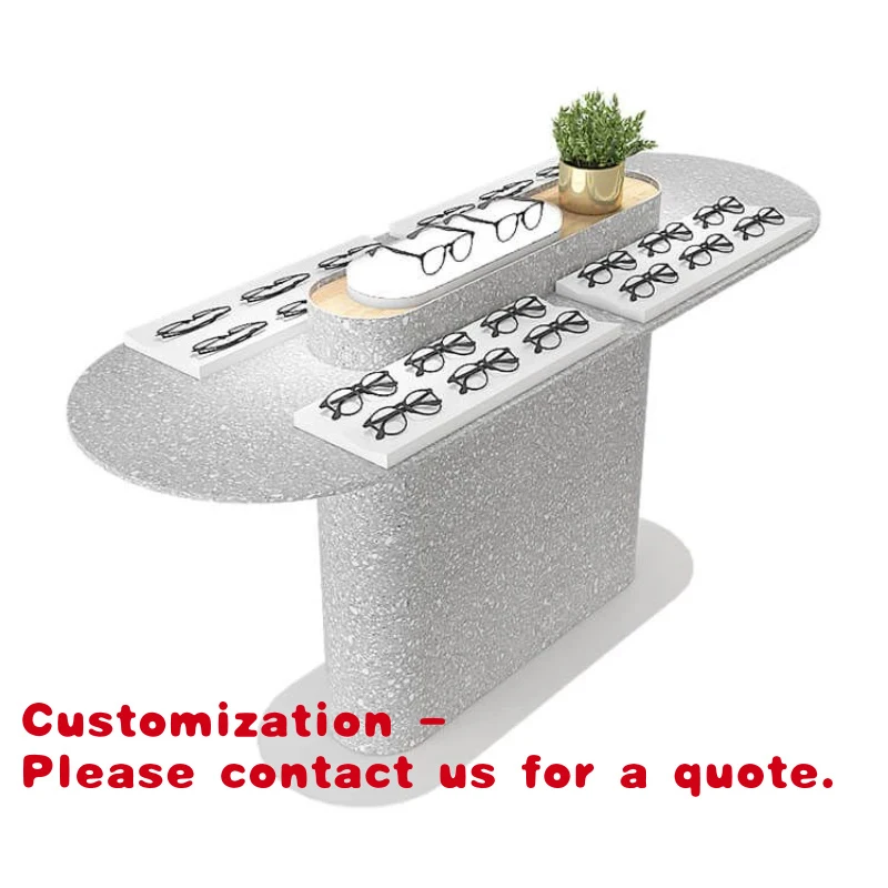custom.Artworld Displays Fashion Eyewear Shop Interior Design Optical Display Counter Glasses Display Table / Stand Sale