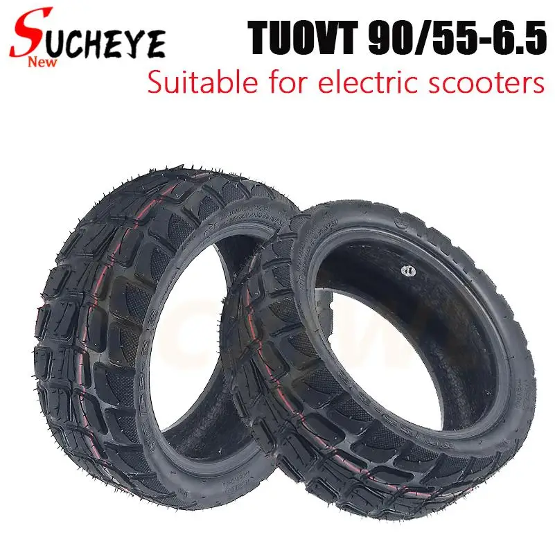 

10inch 90/55-6.5 Electric Scooter Tubeless Tyre Widened And Wear-resistant Off-road Tires For E-scooter Scooter Vacuum Tyre