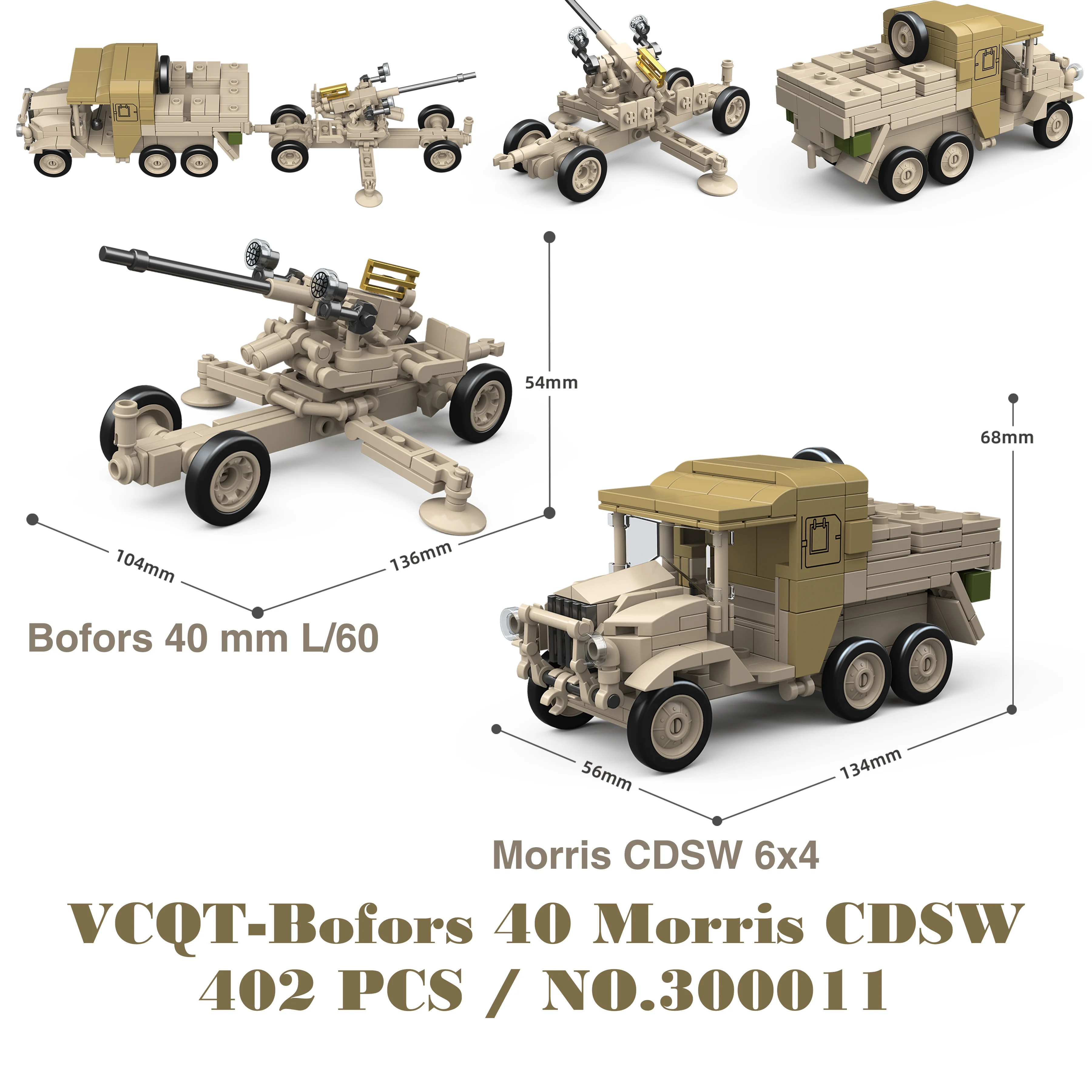 Militärpanzer Stuart SdKfz251 Panzer VI Sherman US Army Quan Guan WW2 Soldatenfigur Modellbausatz Bausteine Kinder Spielzeug – Detail 22
