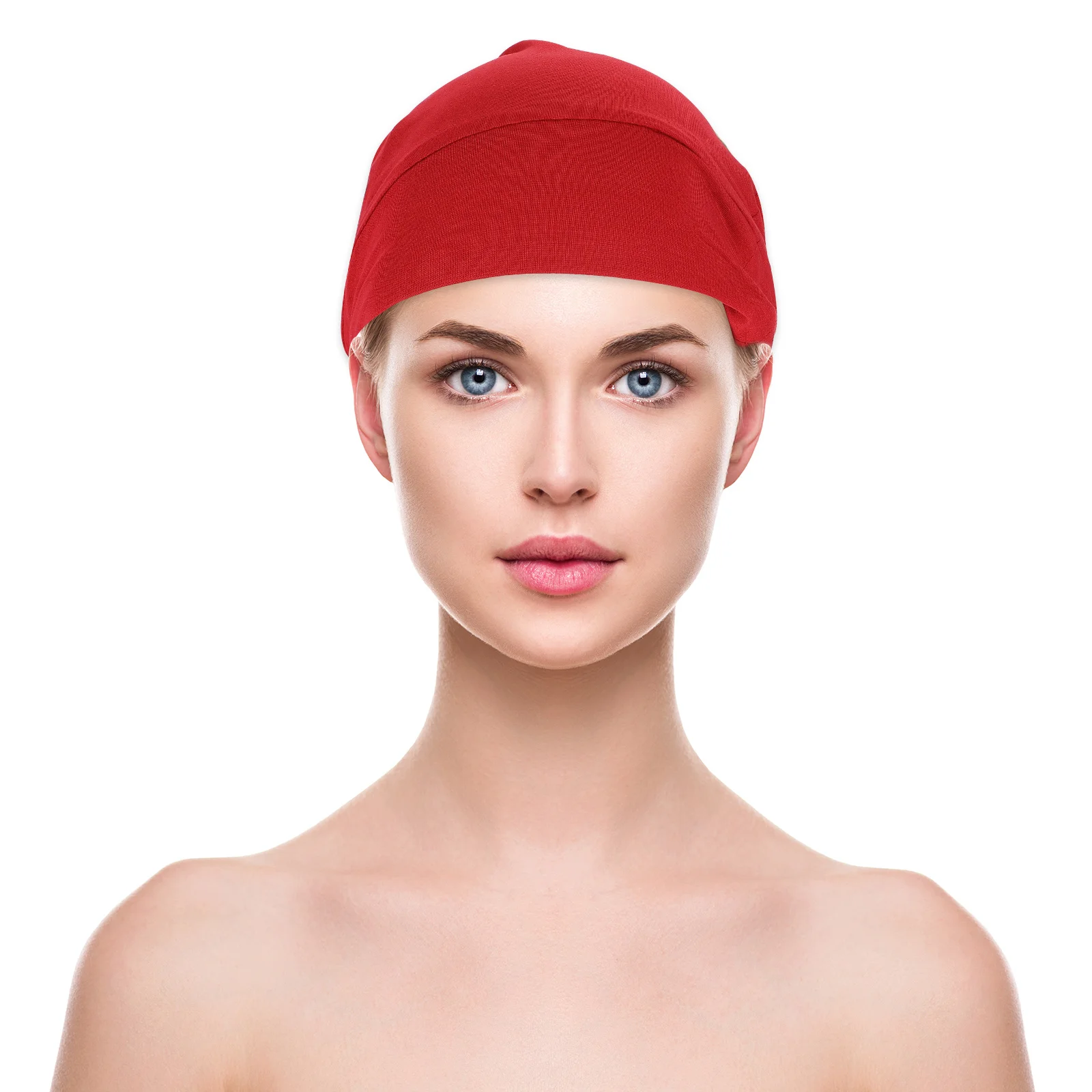 

3Pcs Head Cover Satin Sleeping Caps Mixed Color Adjustable Sweat Absorbent Breathable Windproof Simple Turbans for Work Sleep